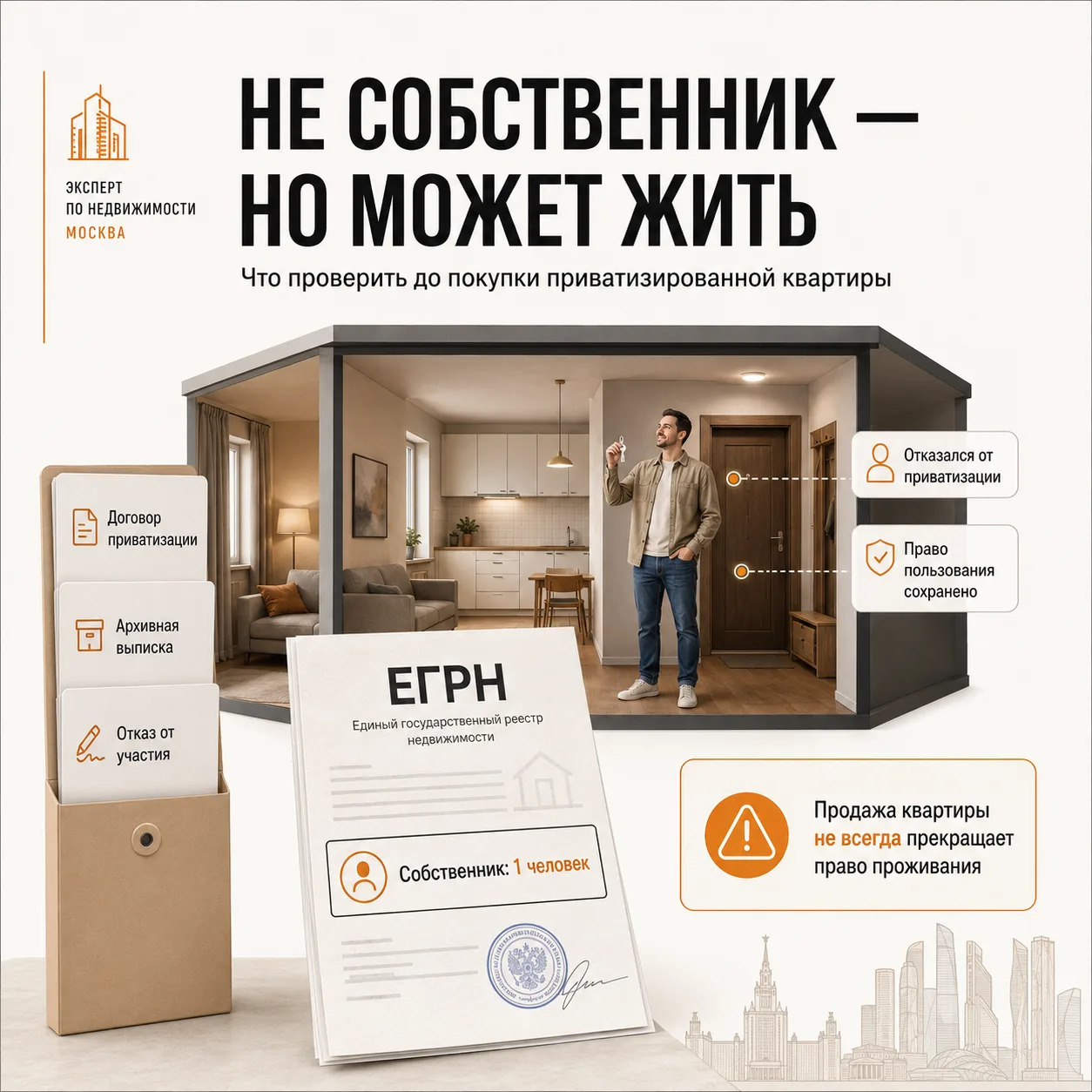 Приватизация: кто может остаться в квартире после её продажи