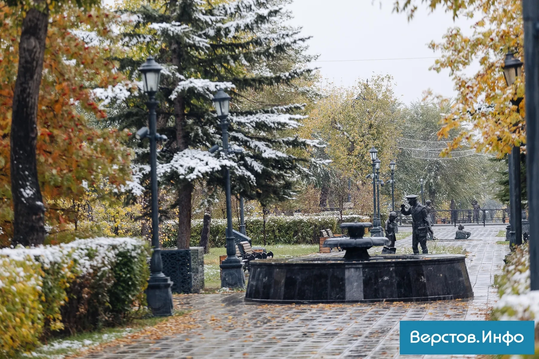 Еще немного первого магнитогорского снега вам в ленту...