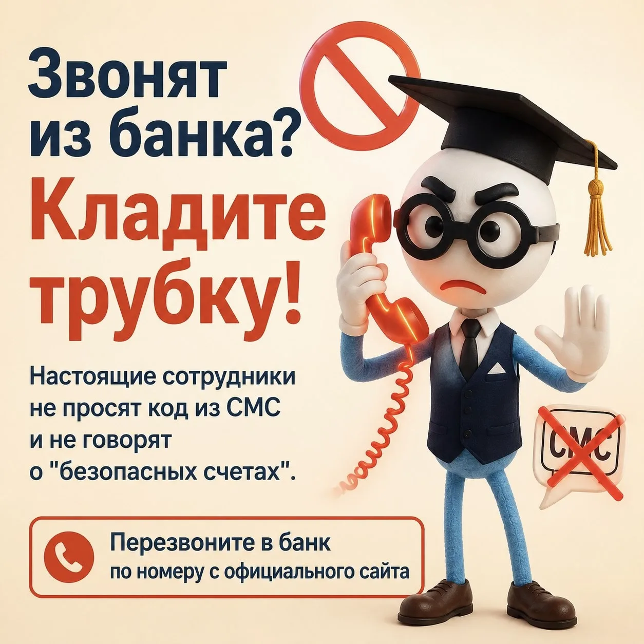 Библ предупреждает: мошенники не дремлют ❗️

Друзья, наш умный Библ подготовил для вас важные карточ