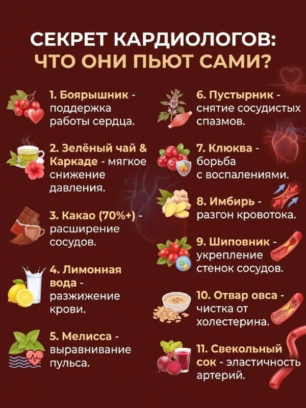 Секрет кардиологов: что они пьют сами?