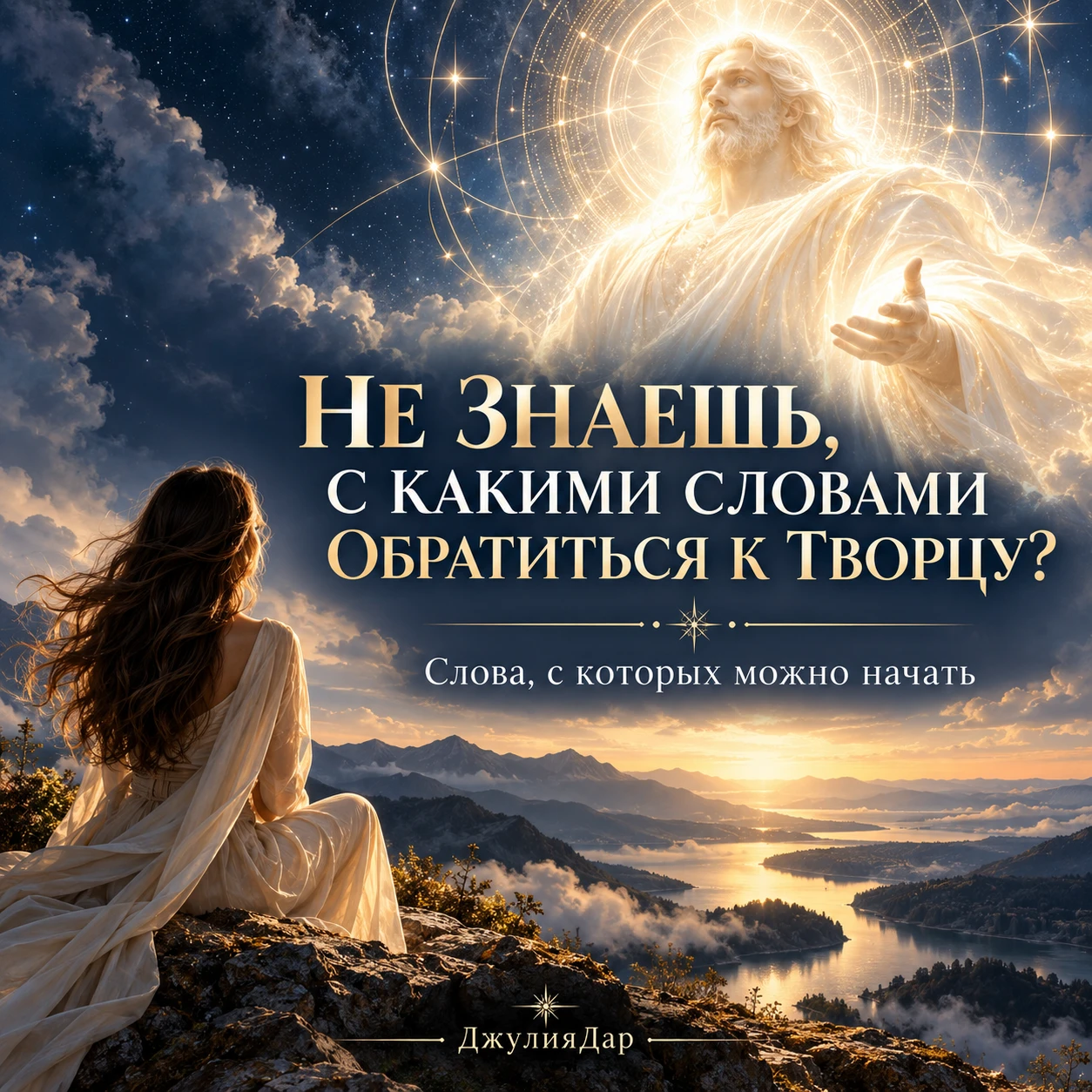 НЕ ЗНАЕШЬ, С КАКИМИ СЛОВАМИ ОБРАТИТЬСЯ К ТВОРЦУ?