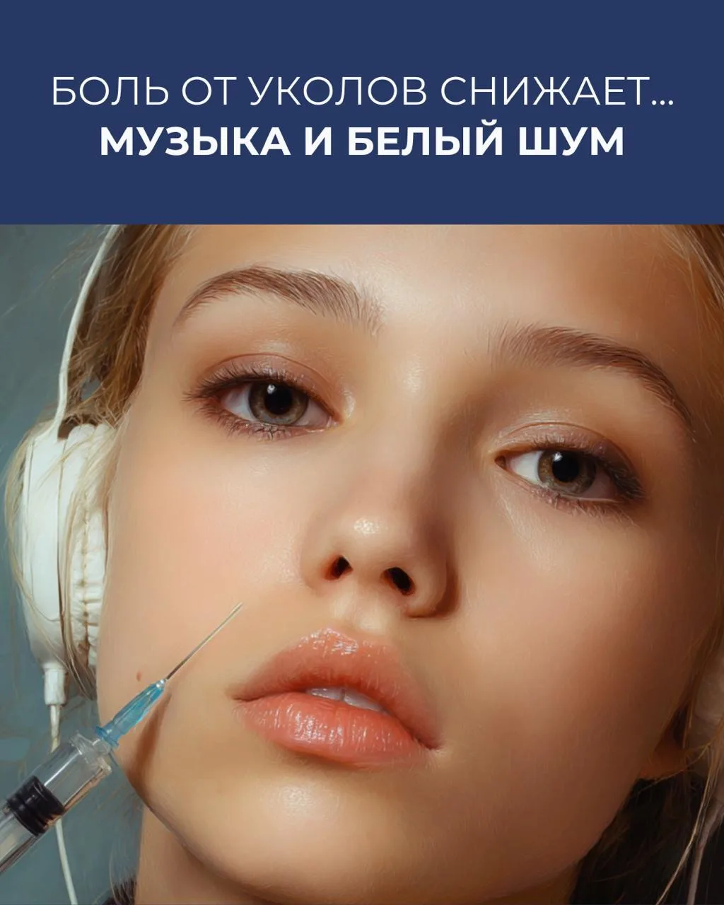 🎵 Боль от уколов снижает... музыка и белый шум