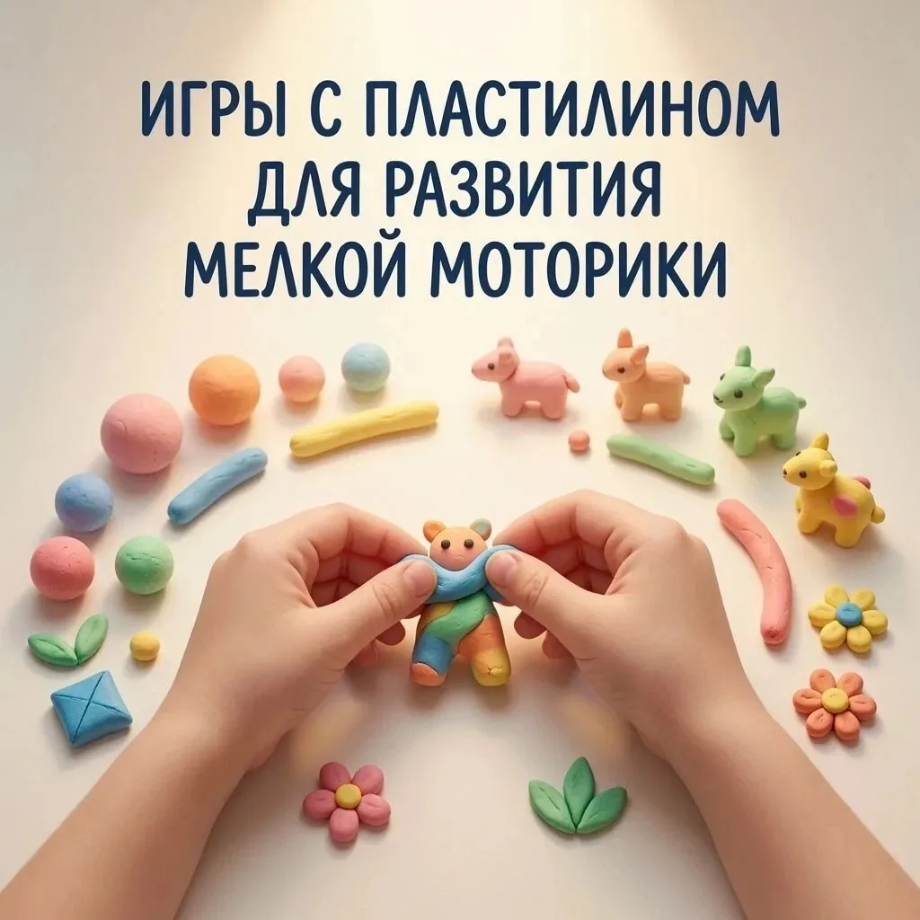 🎨 Игры с пластилином для развития мелкой моторики