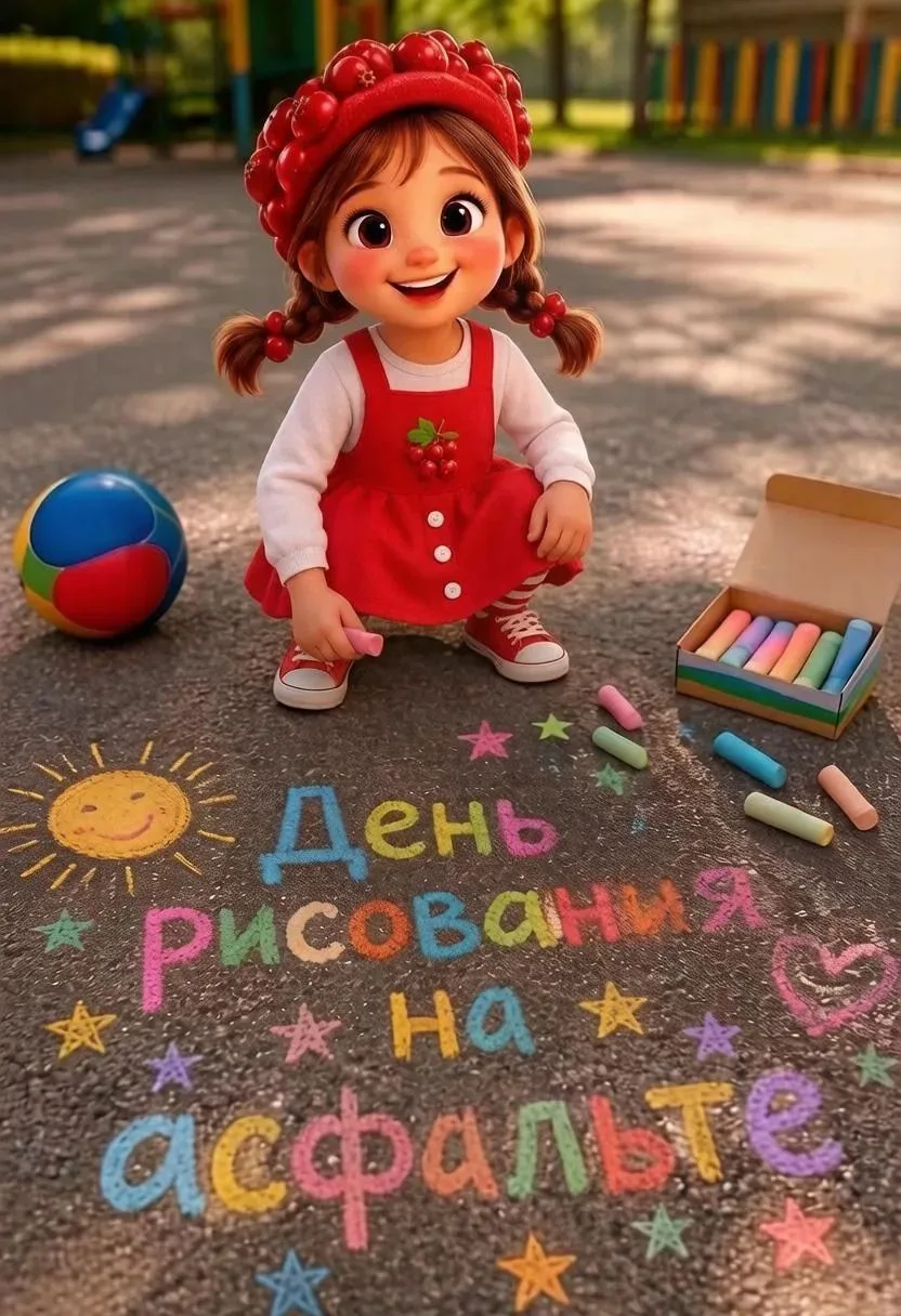 Наш асфальт — самый цветной! 🌈

Сегодня на прогулке наши малыши превратились в настоящих художников
