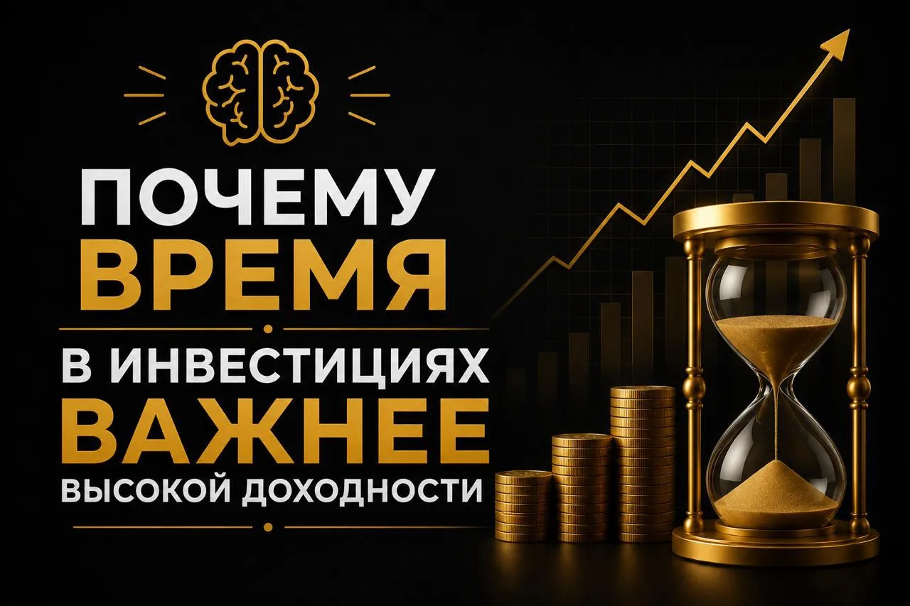 Почему время в инвестициях часто важнее высокой доходности

Многие инвесторы начинают свой путь с по