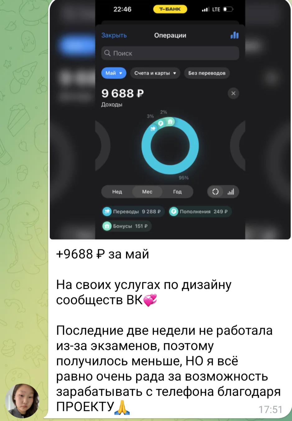 Показываю вам не только высокие доходы,но и низкие, чтобы вы видели абсолютно всё❤️