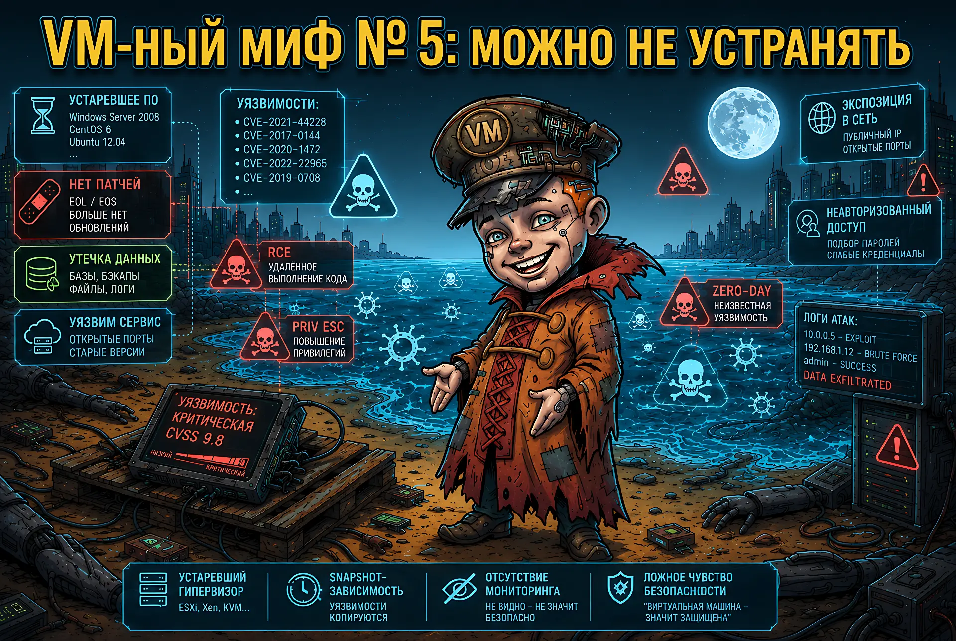 VM-ный миф № 5: некоторые уязвимости инфраструктуры можно вообще не устранять. Сейчас на Западе очен