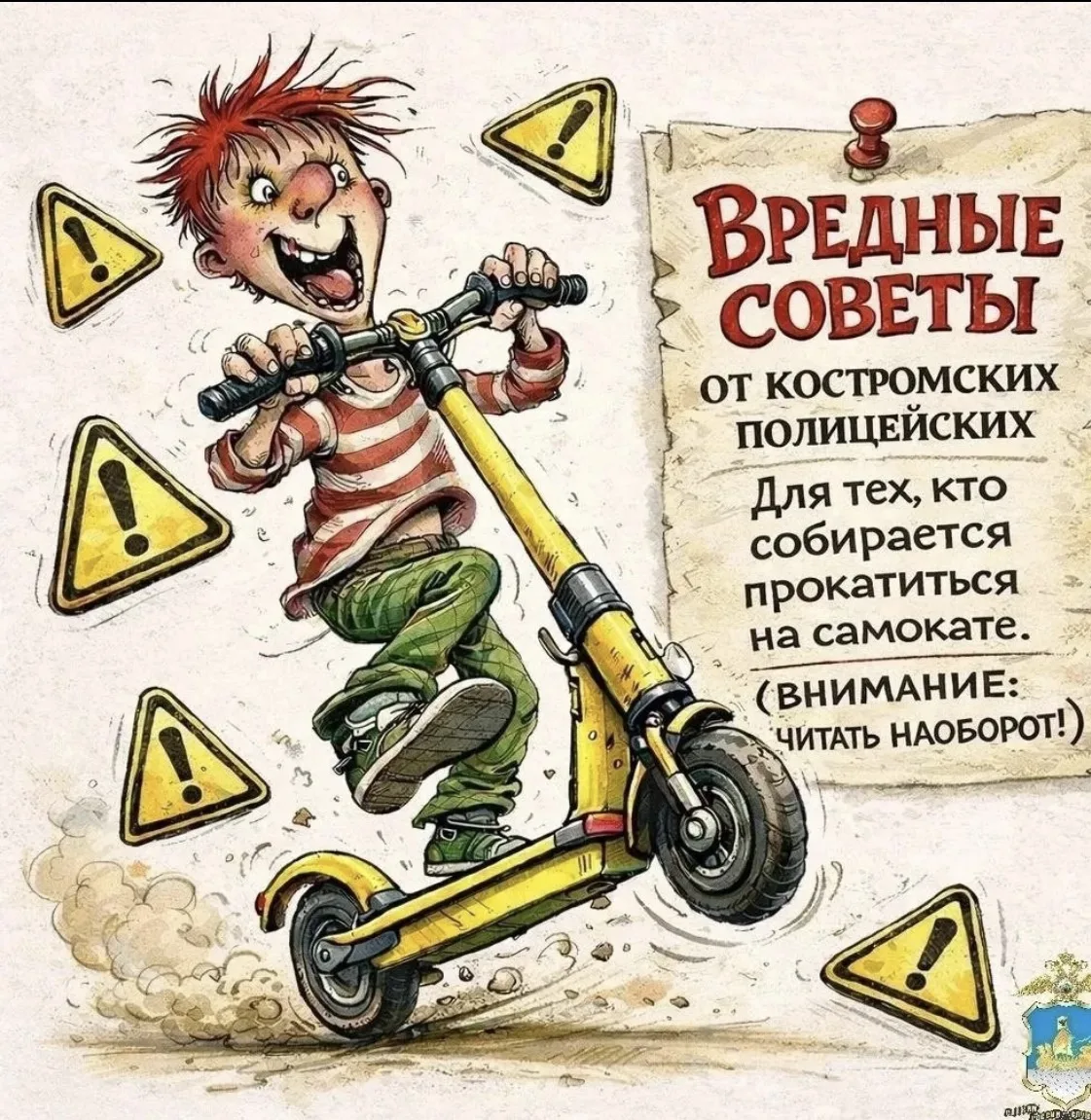 Предлагаем ознакомиться с ВРЕДНЫМИ советами по ПДД. Немного юмора, но правила нужно знать и соблюдат