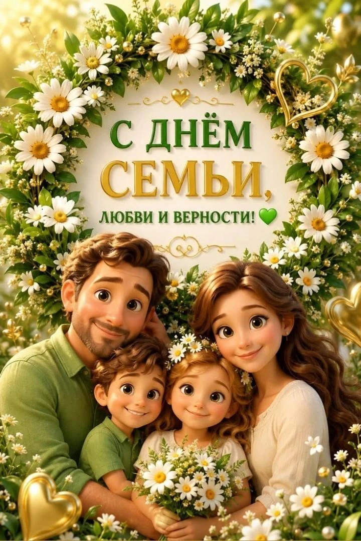 🎉 С Днём семьи, любви и верности! 🎉
Дорогие родители, воспитатели и наши любимые ребята! ❤️
8 июля