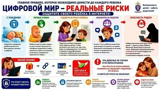 Хотим напомнить о таком понятии как 👉 Цифровой след ребёнка — это совокупность данных,...