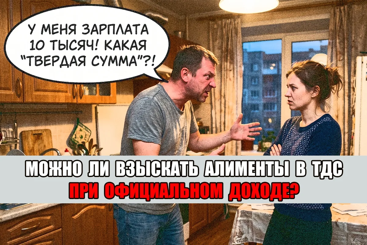 ✔Можно ли взыскать алименты в "твердой сумме" при низком доходе плательщика?
