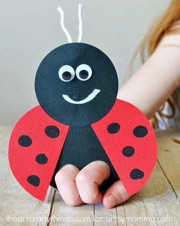 Πальчикoвыe животныe c шaблoном 🐞🦒 🐝🐻