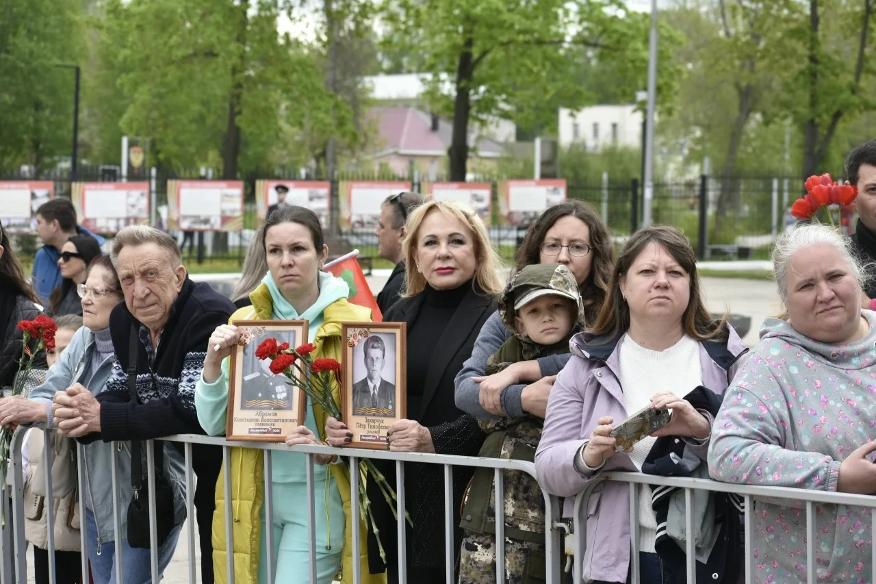 📸Фото альбом с сегодняшнего мероприятия, посвященного празднованию Дня Победы, по ссылке https://vk.