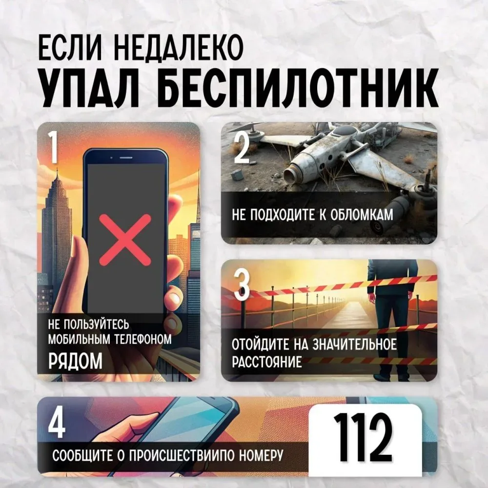 Правила безопасности при обнаружении БПЛА