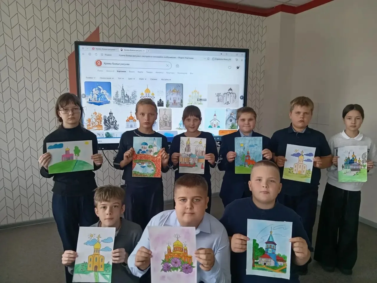 📝 «Мой храм»: конкурс рисунков в МБОУ СШ с. Пушкино ✨