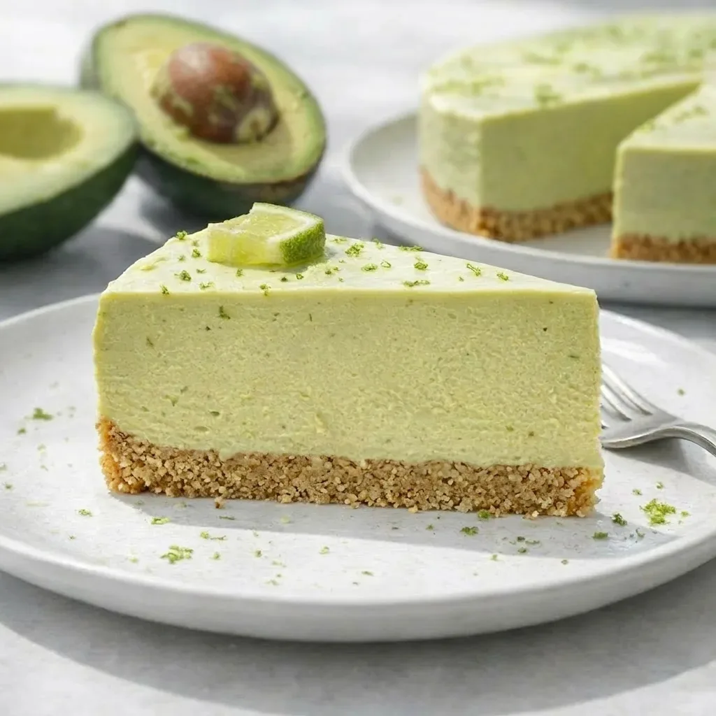 🥑 Низкоуглеводный Чизкейк с Авокадо и Лаймом (без выпечки)  Основа:  ▫ Миндаль (или миндальная мука)