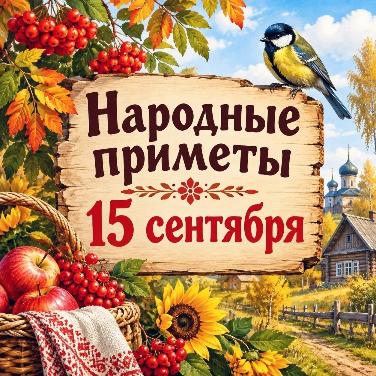 🌿 15 сентября — Народные приметы 🌿