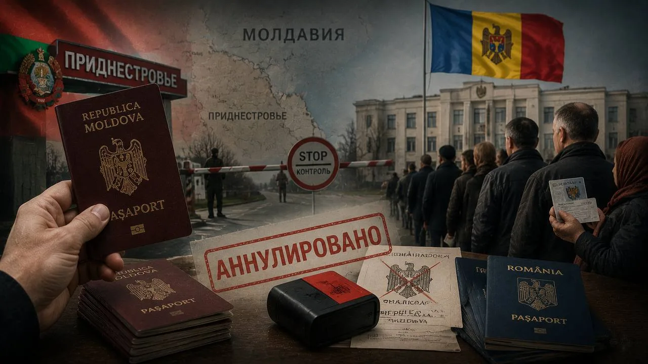🇲🇩 Молдавия лишает паспортов жителей Приднестровья
