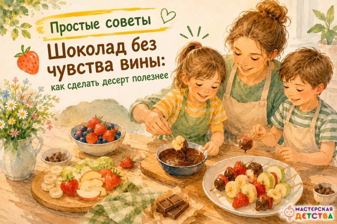 🍓 Шоколад без чувства вины: как сделать десерт полезнее

Совсем не обязательно запрещать сладкое.
Г