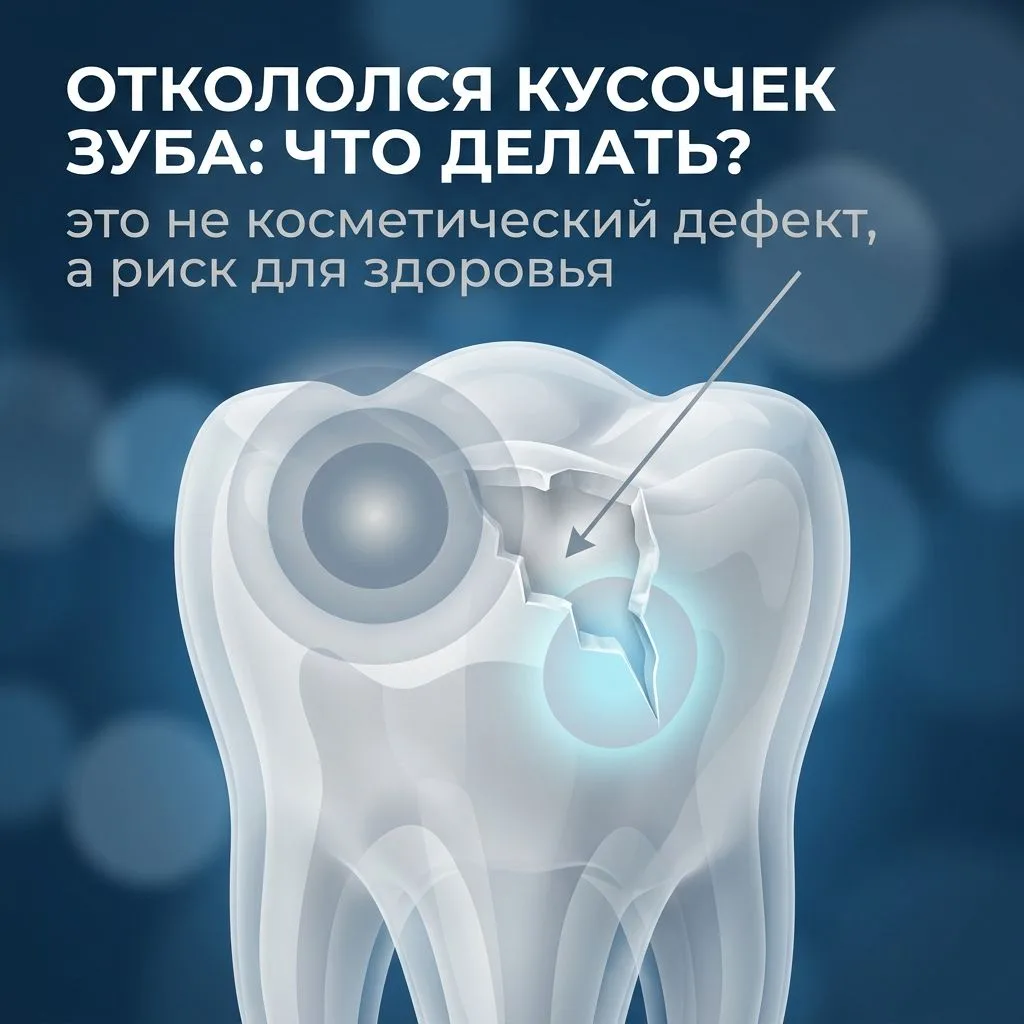 Откололся кусочек зуба: паниковать или подождет? 🦷
