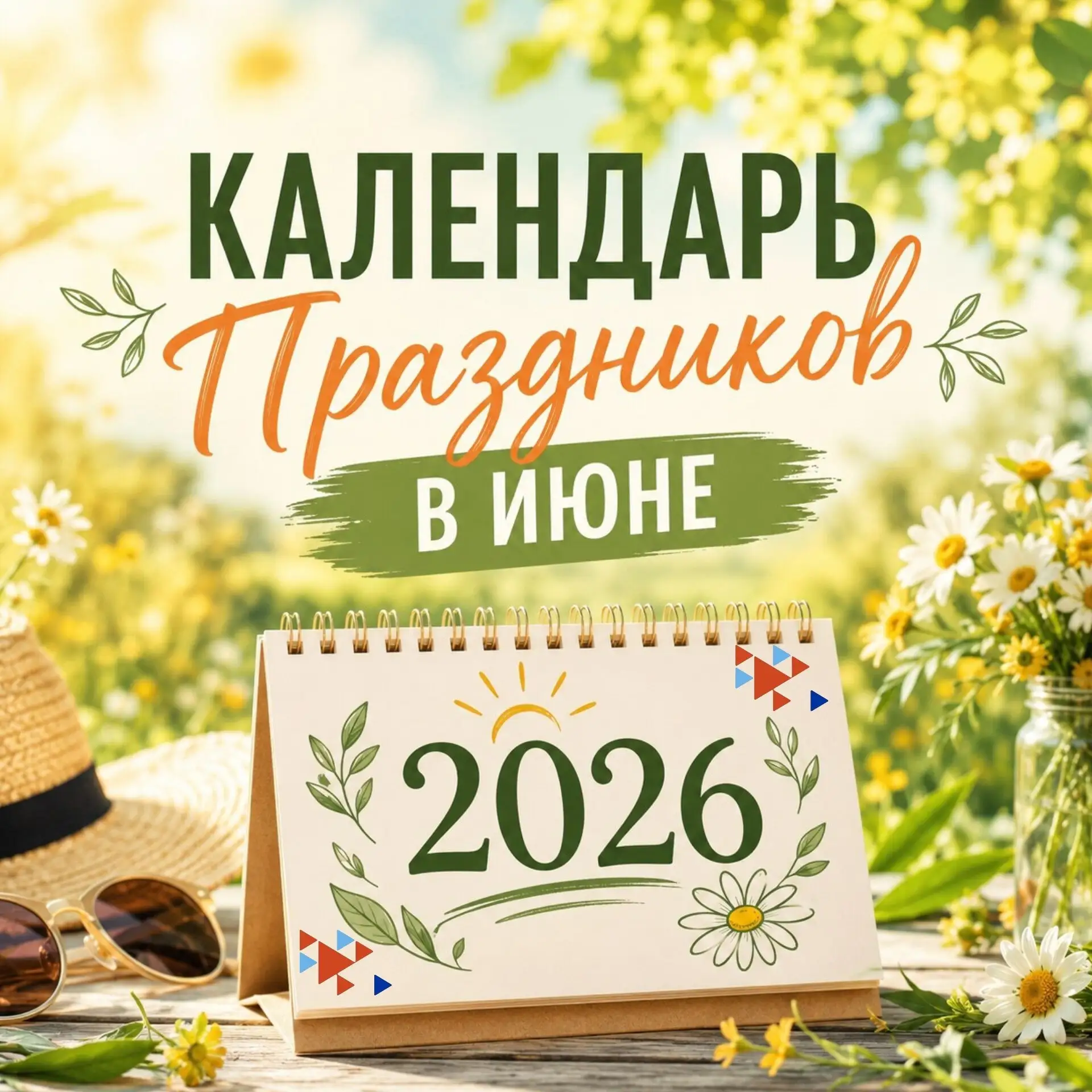Делимся календарём праздников в России на июнь 2026 года! Сохраняйте, чтобы ничего не п...