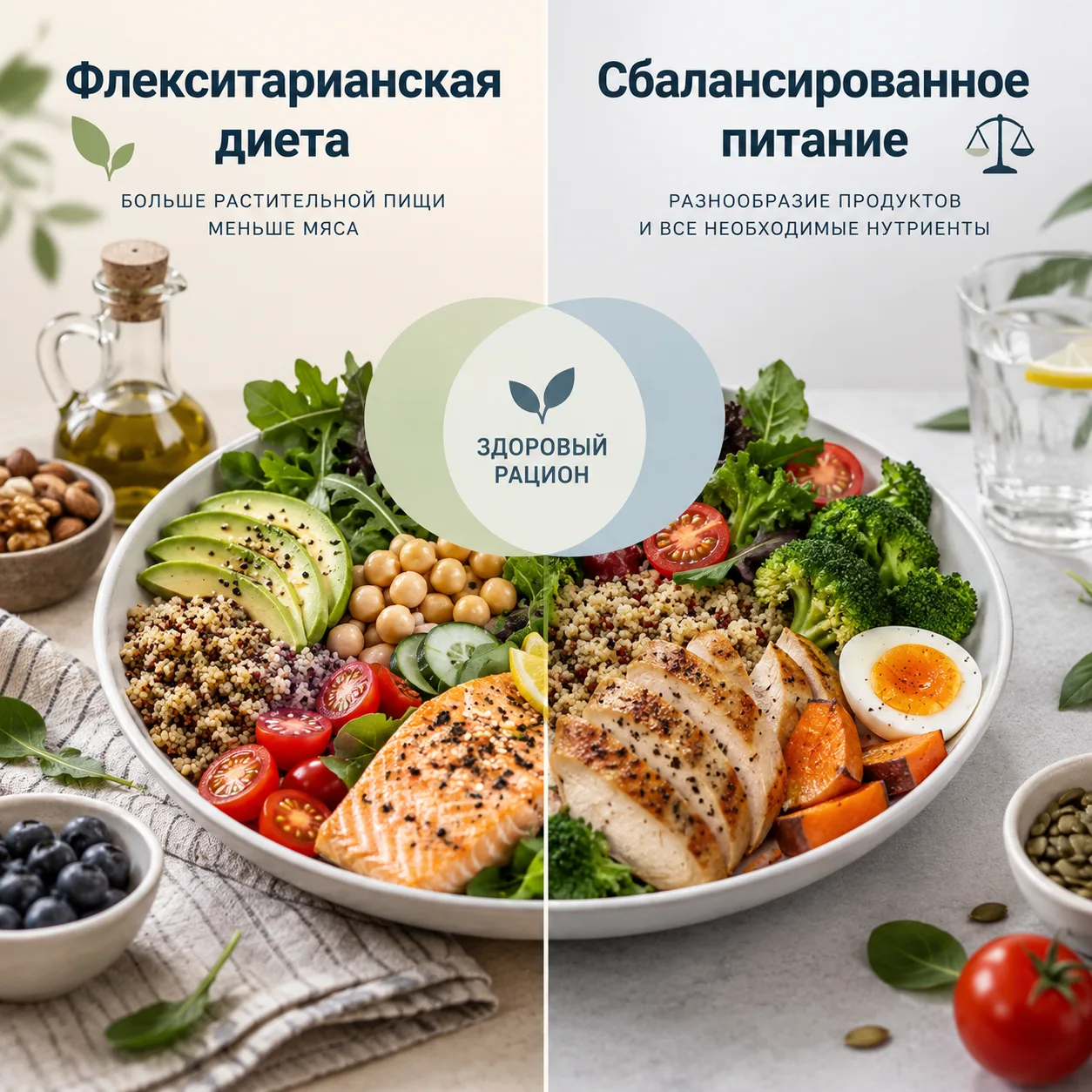 Флекситарианская диета и сбалансированное питание 🌿