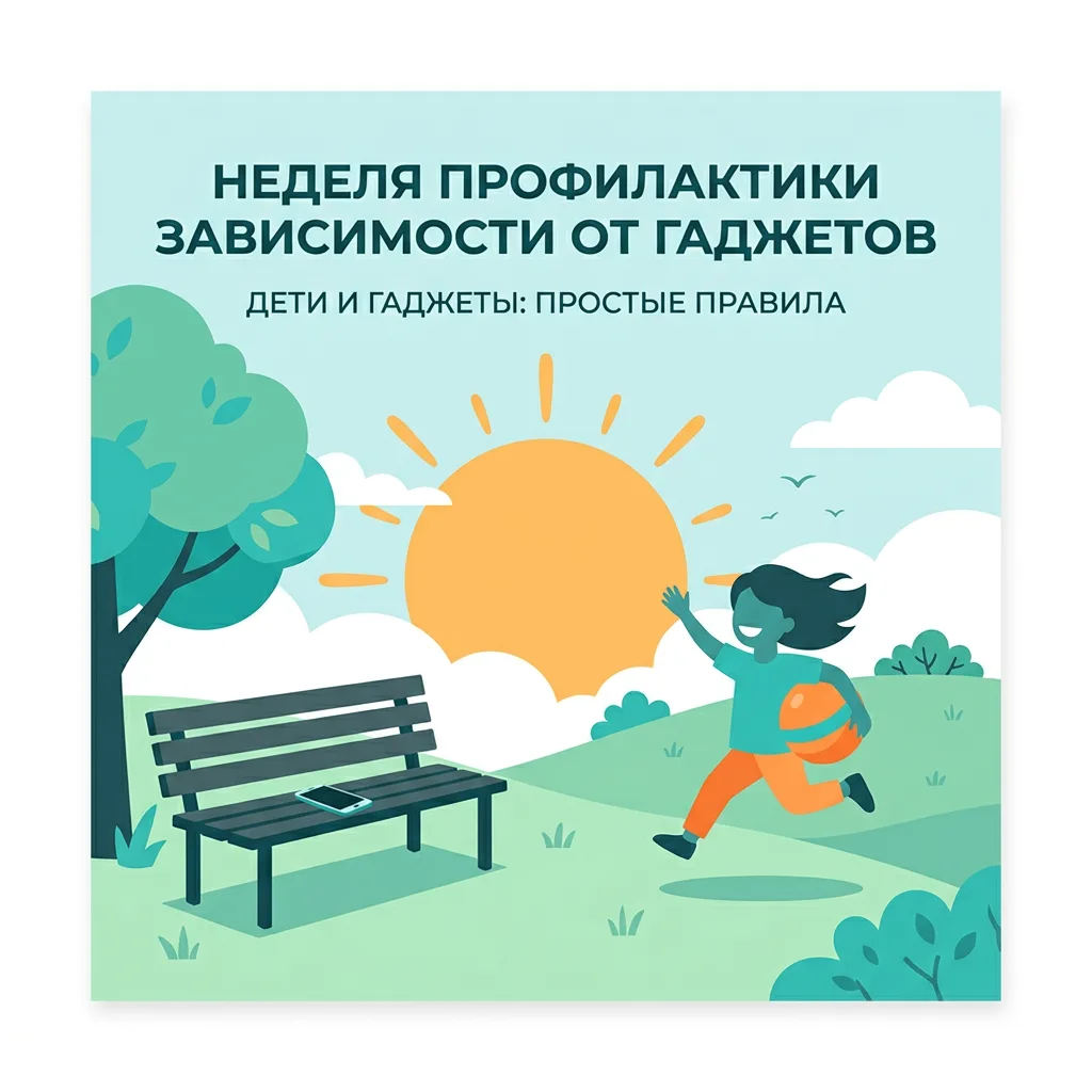 С 15 по 21 июня 2026 года в регионе проходит Неделя профилактики зависимости от гаджетов. Её цель — 
