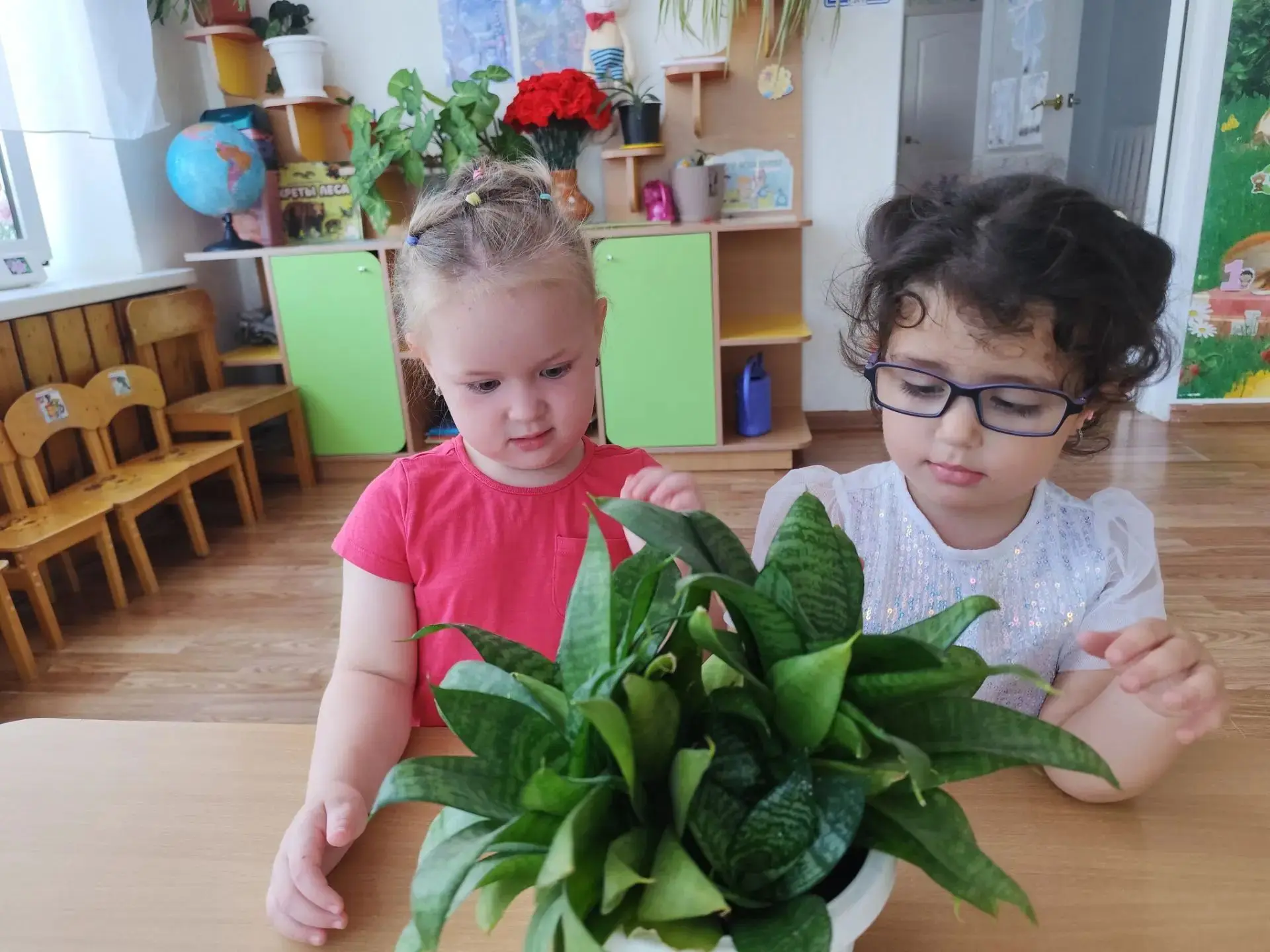 В младшей группе прошло занятие, посвящённое миру растений. Мы начали с наблюдения за к...