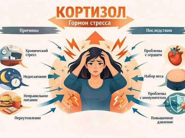 🧬 Кортизол: когда стресс становится эндокринной болезнью