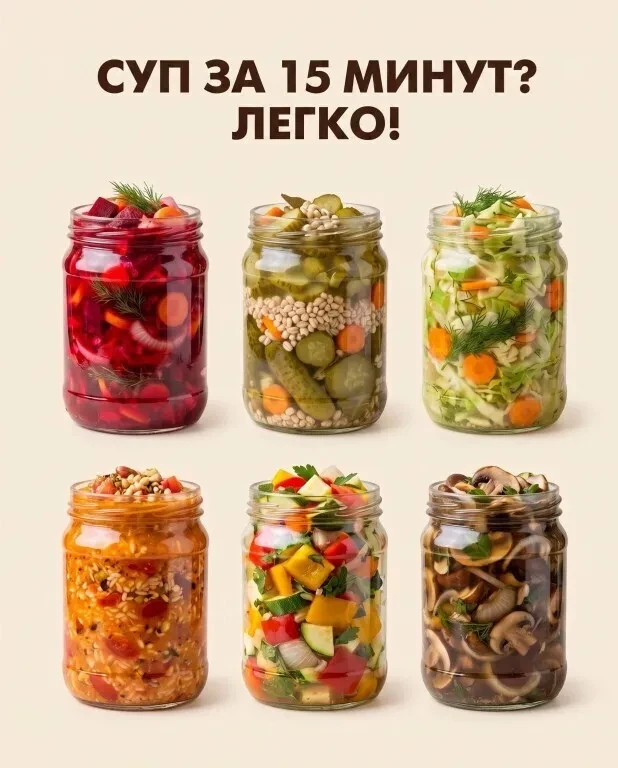 🍲 Заготовки супов на зиму