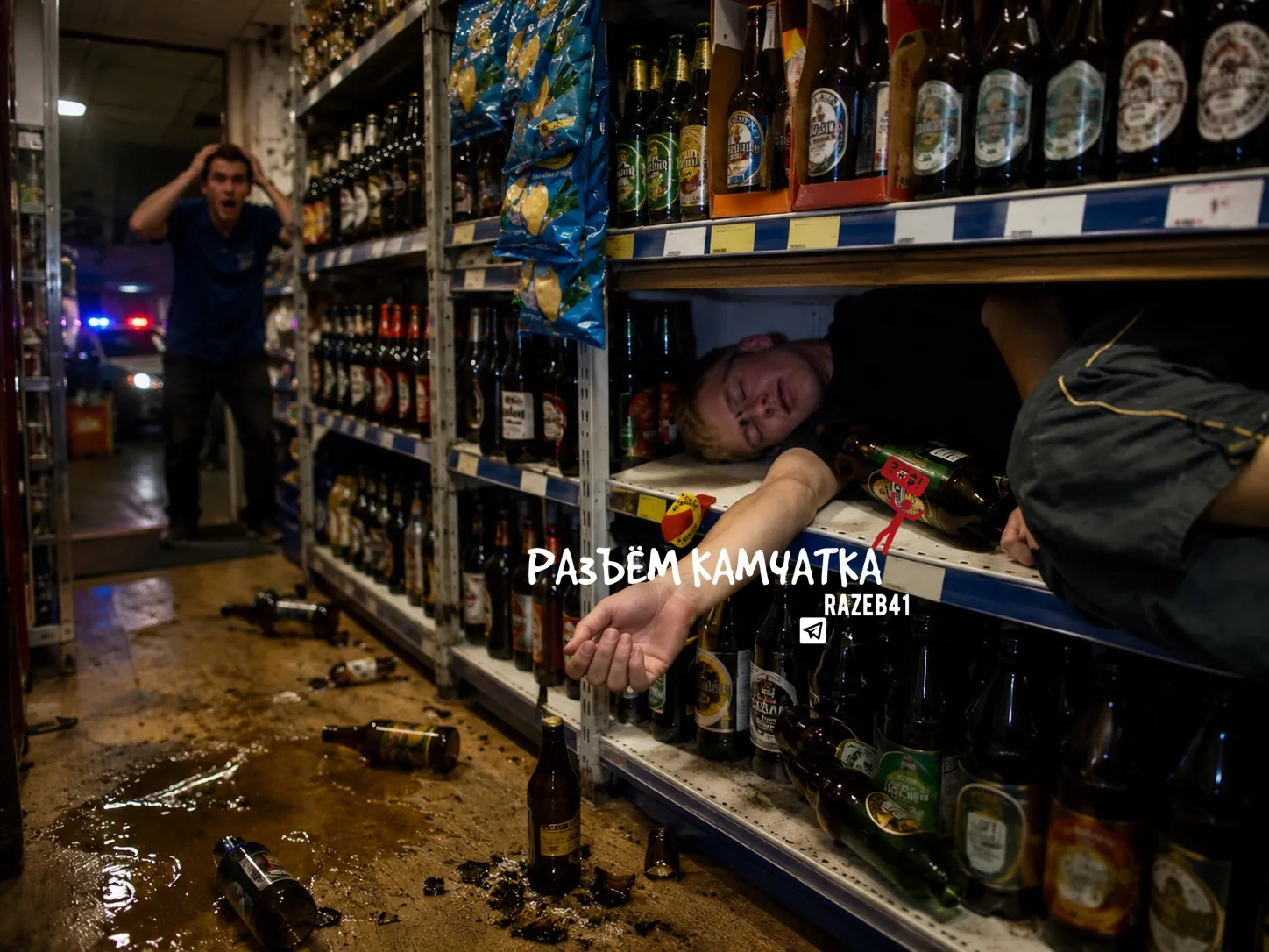 🍺 Ах**вший быдлан на халяву нажрался пивом и обоссал магазин

В П-К один кадр зашёл в магаз и решил