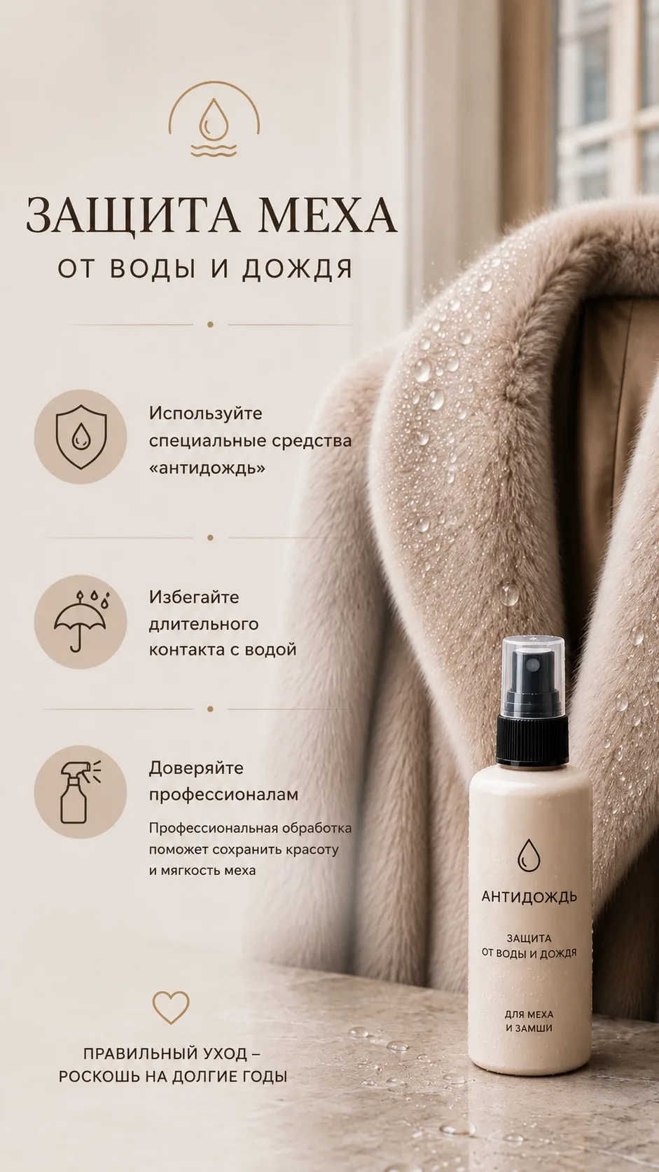 🌧Как защитить мех от дождя и влаги? 🦊