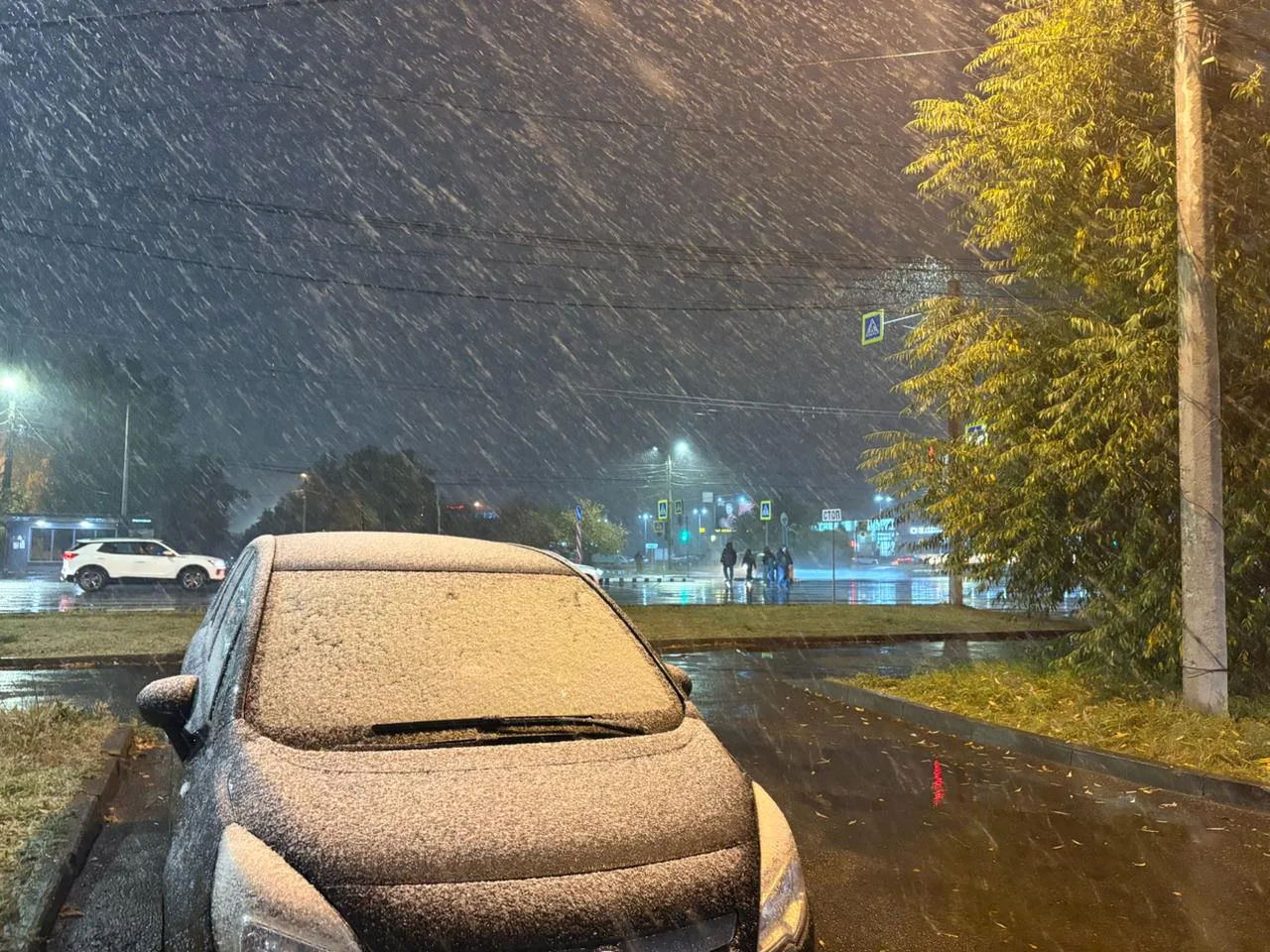 ❄️Первый снег выпал в Челябинске