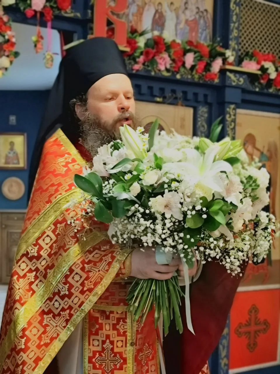 И еще одно важное событие в этот день - у старейшего насельника нашей обители иеромонах...