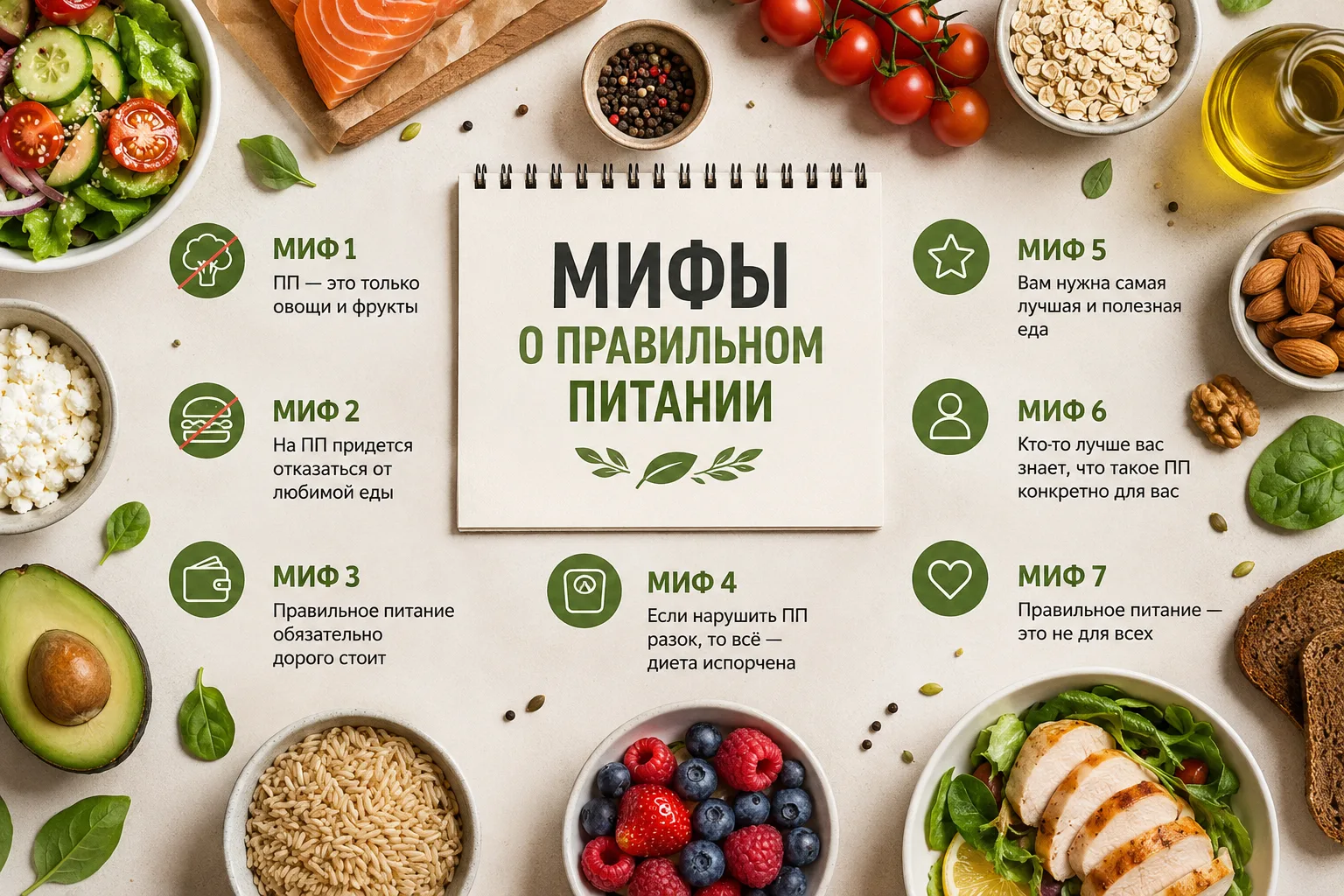 Мифы о правильном питании