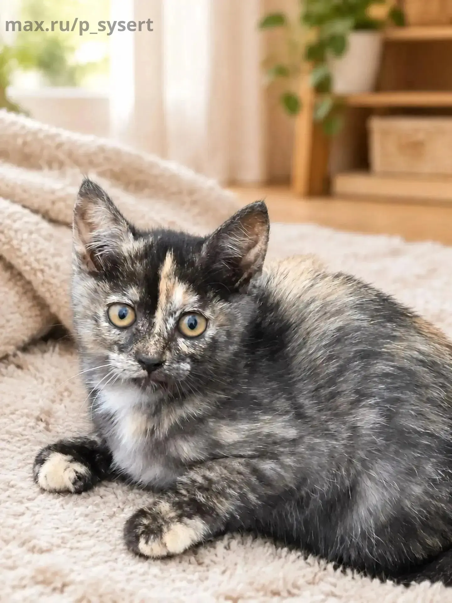 🐈‍⬛Котёнок-девочка ищет дом