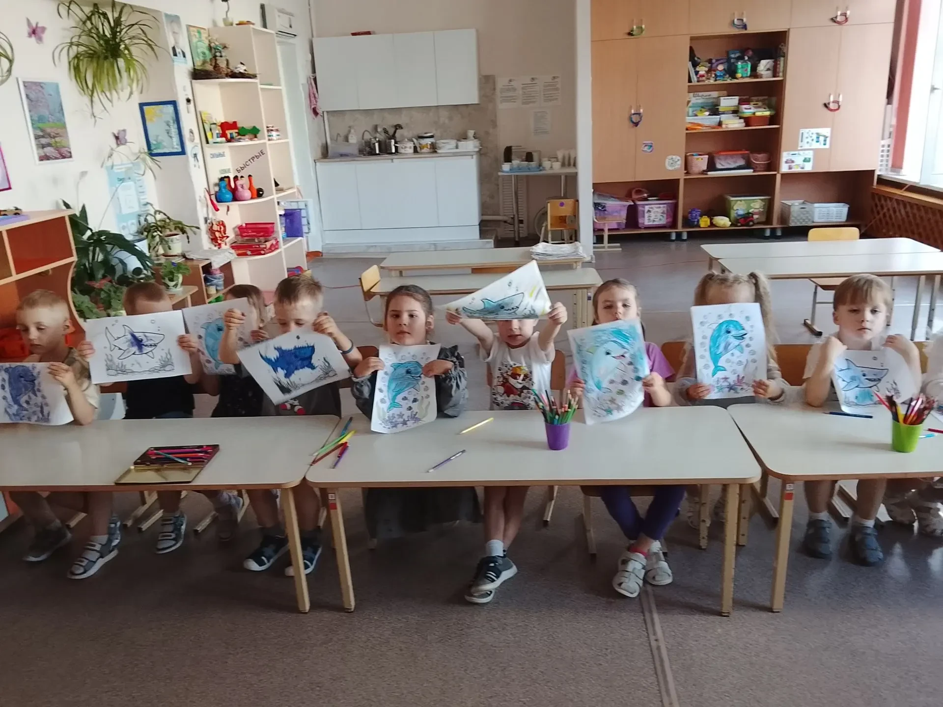 🎊23 июля отмечается Всемирный день 🐋китов и 🐬дельфинов. 🏡В рамках тематического дня в группе № 9