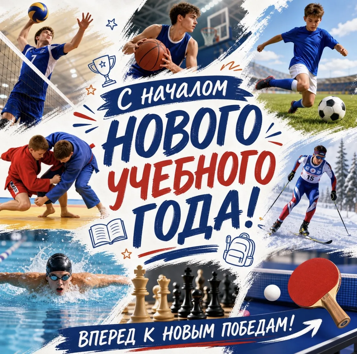 🏐⚽️🏀🏓🍁Сегодня торжественный и важный день ― день старта к новым открытиям, великим ...