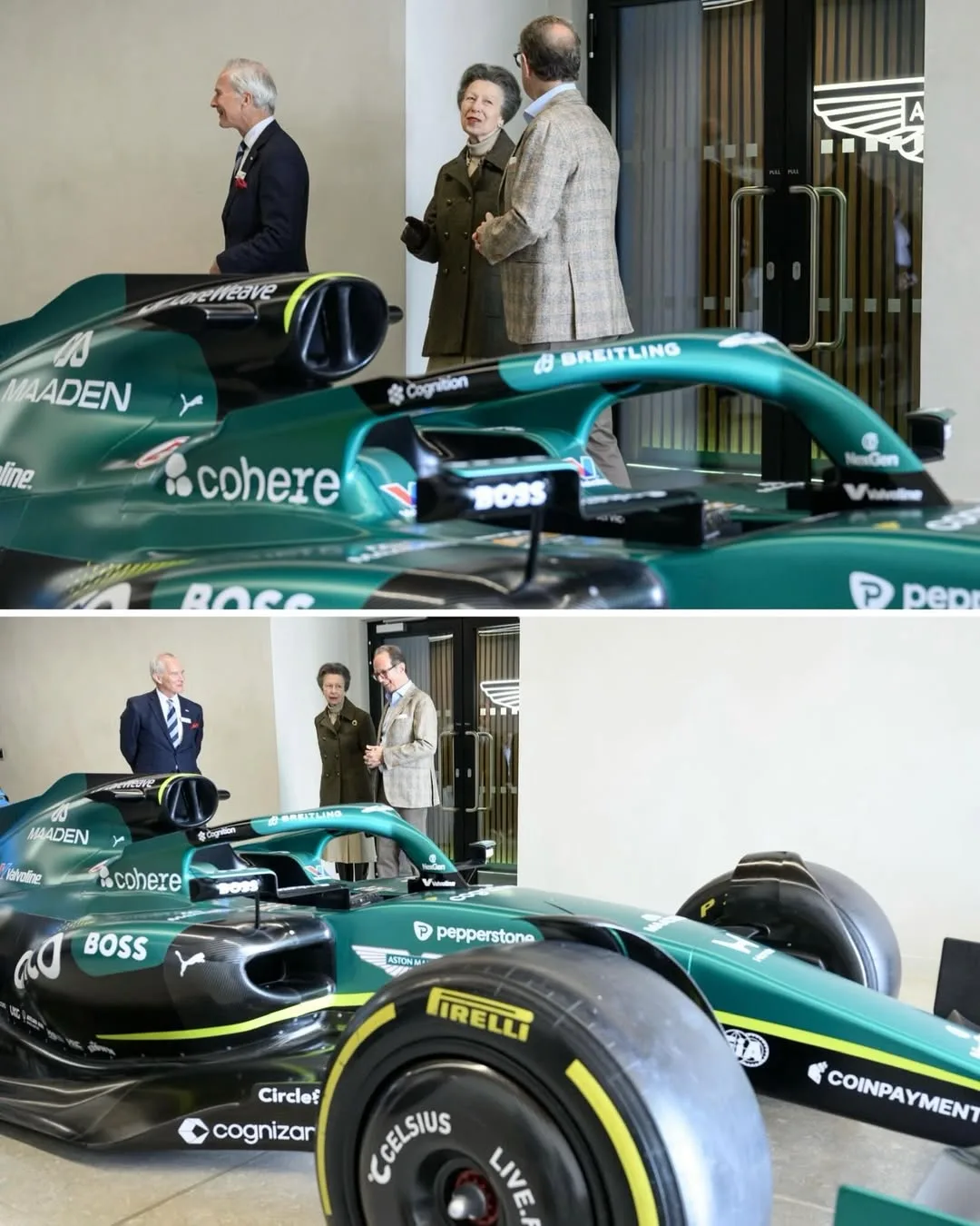 🏎️ 🏁 Королевская принцесса Анна на текущей неделе посетила кампус Aston Martin F1 в Сильверстоуне на