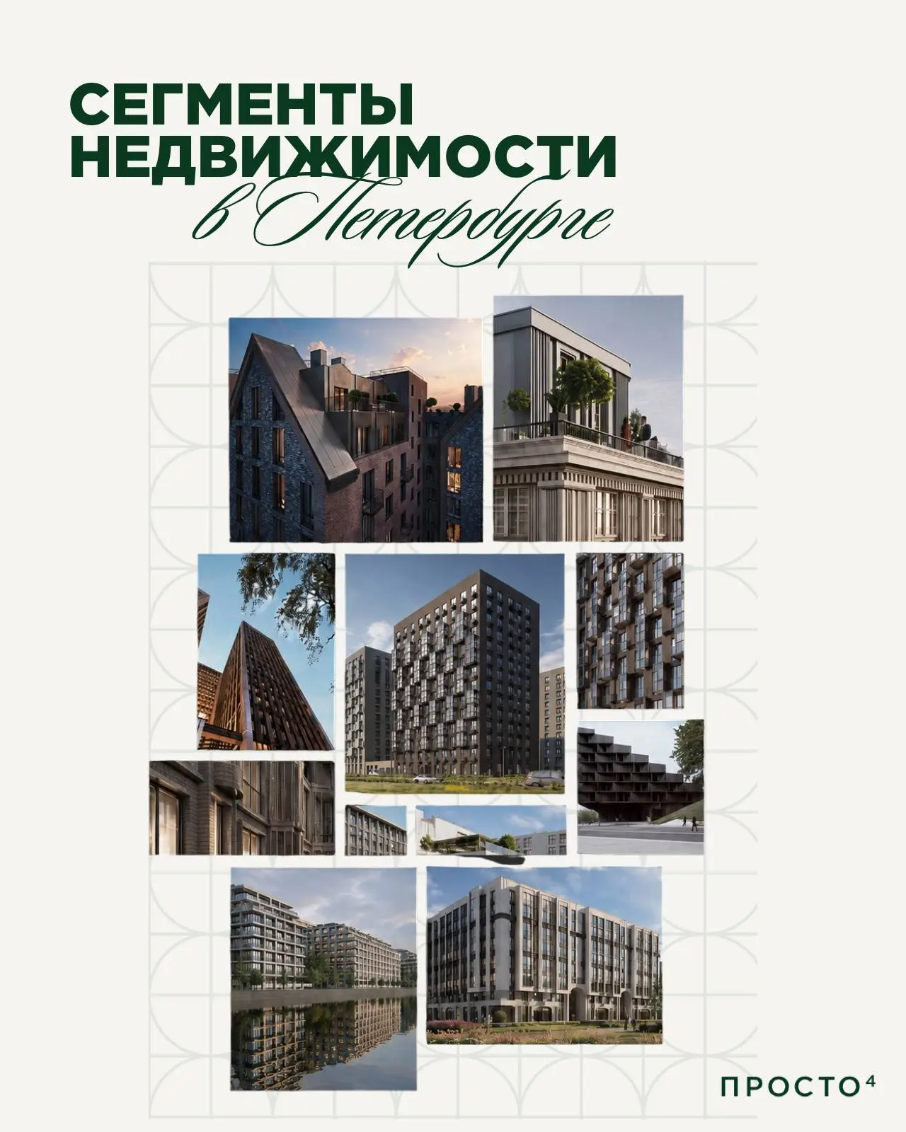 Где проходит граница между сегментами недвижимости?

В Петербурге сегменты отличаются не только уров