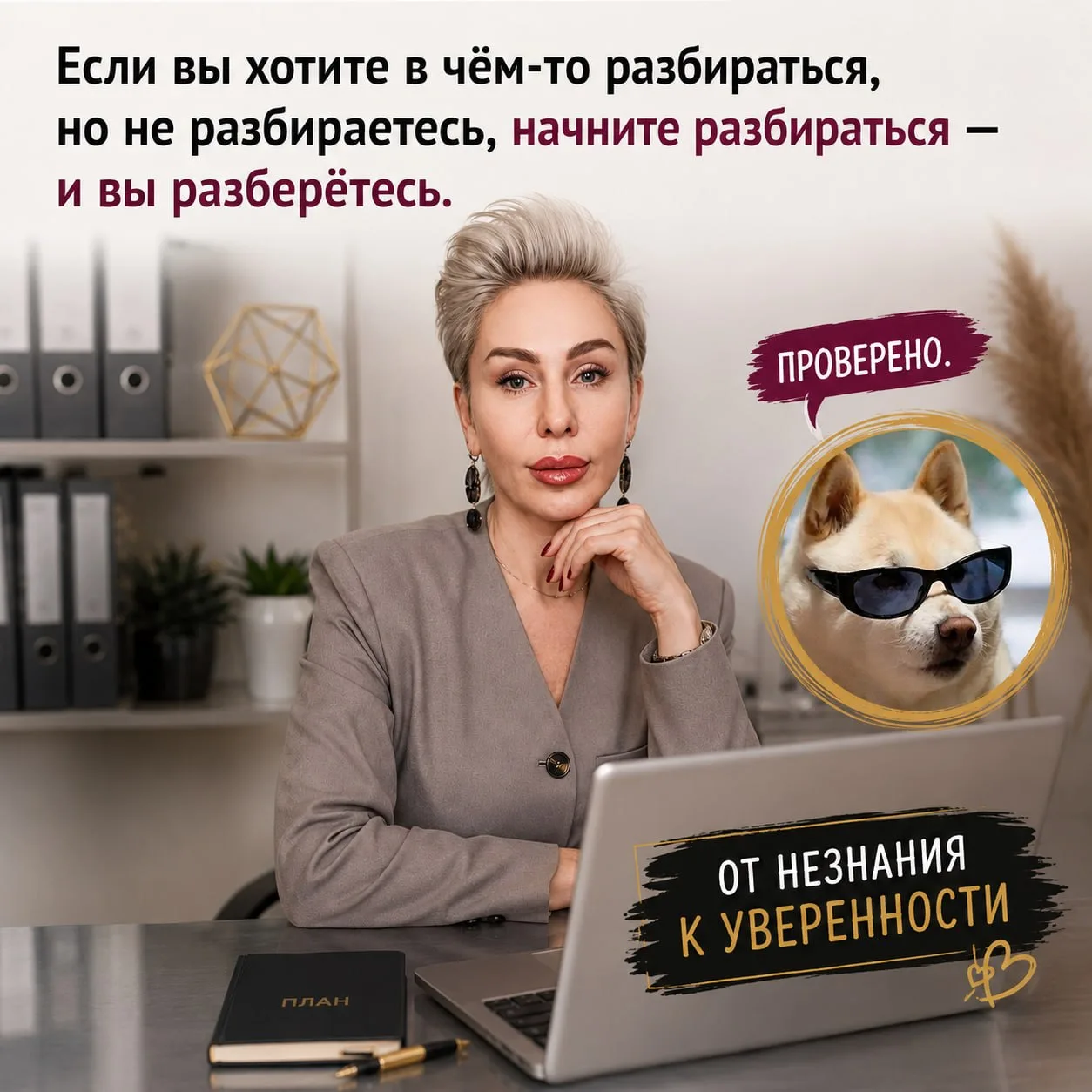 Если вы хотите в чём-то разбираться, но не разбираетесь, начните разбираться — и вы раз...