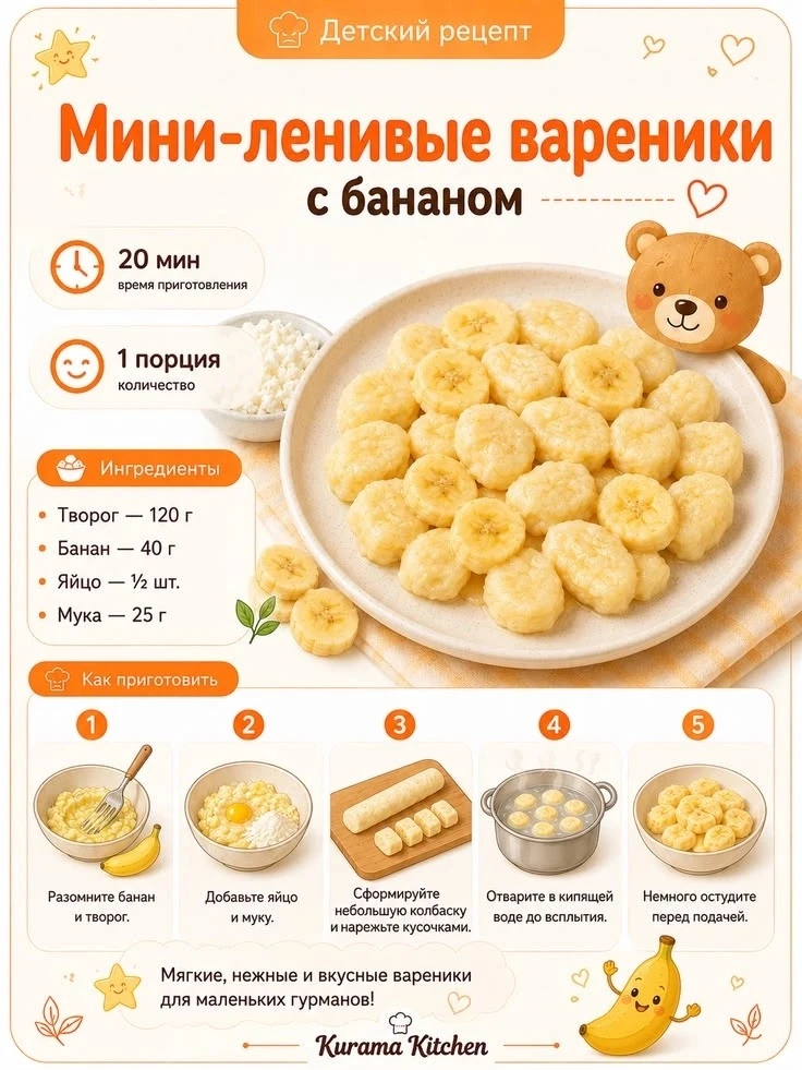 🍽 Лёгкие рецепты для детей: вкусно, полезно и просто! 😋
