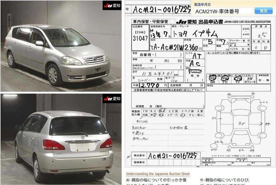 АВТОМОБИЛЬ Toyota Ipsum 2001 ГОД