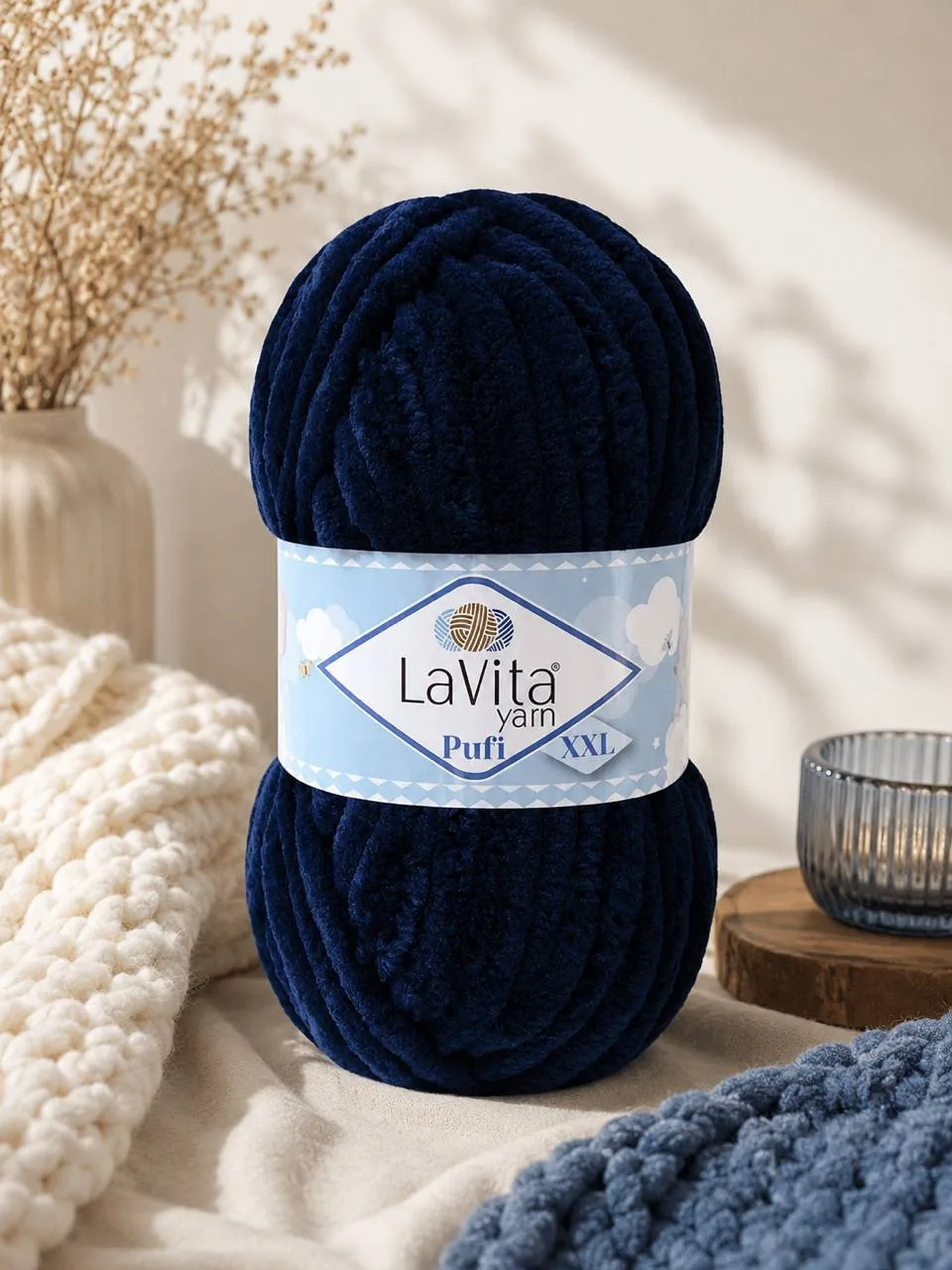 🧶 LaVita Pufi XXL — Темно-синий (5301)