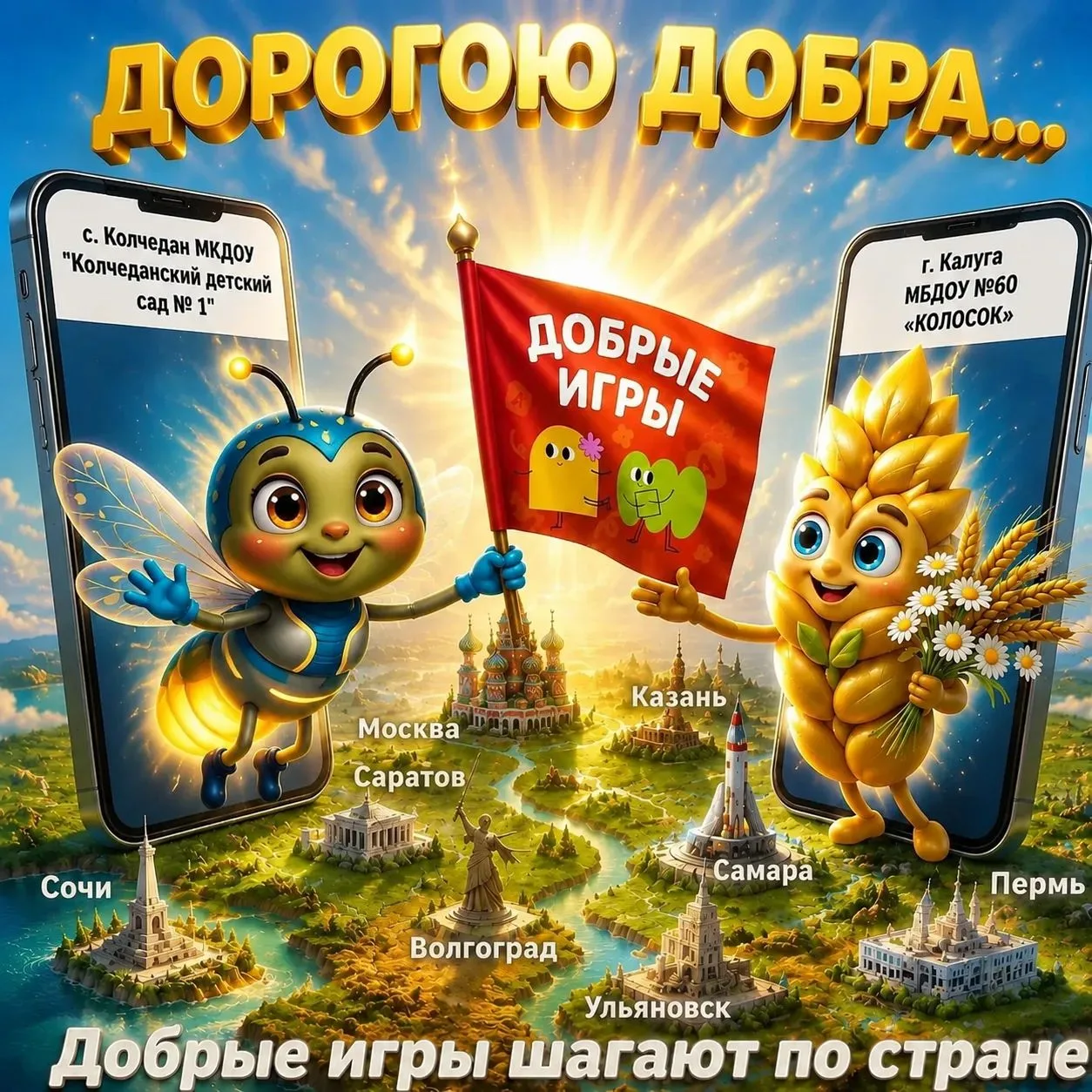 Дорогие друзья, мы уже знакомили вас с проектом "Добрые игры".