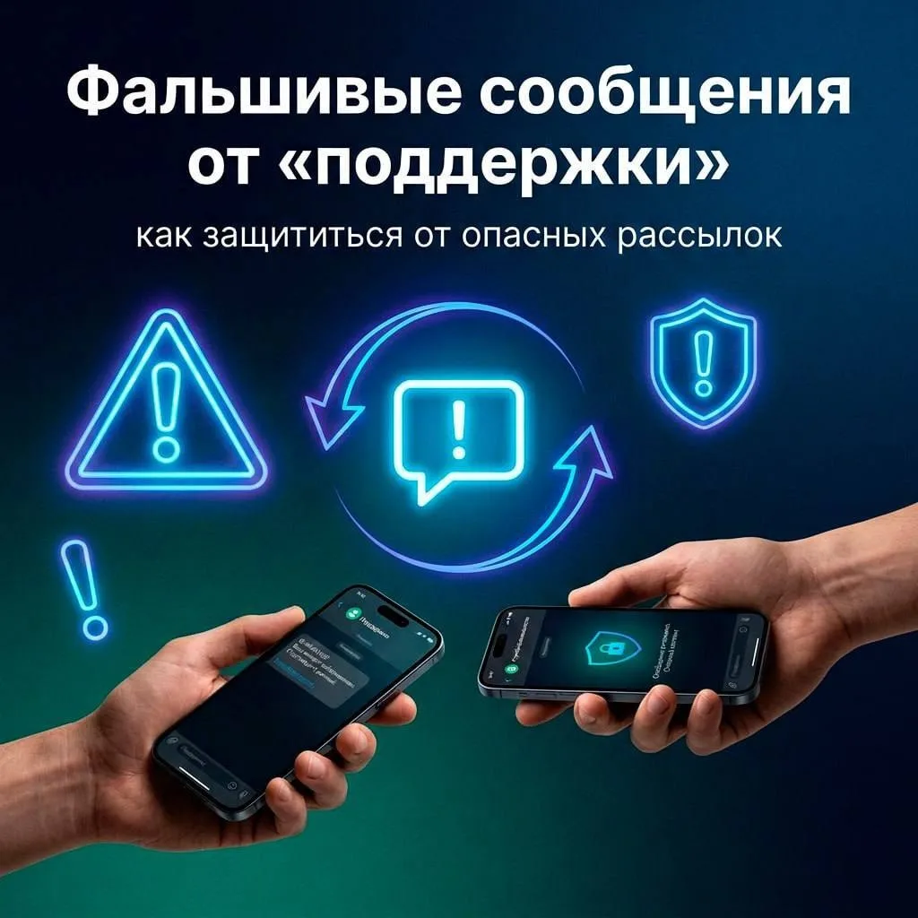 Фальшивые сообщения от «поддержки»: как защититься от опасных рассылок❓