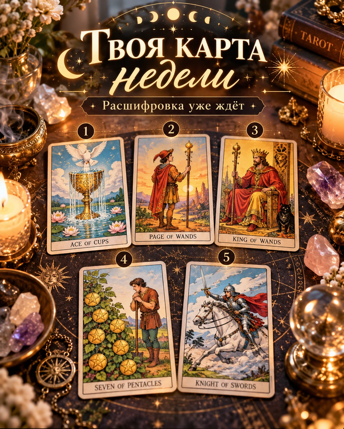 🔮 СОВЕТ ТАРО НА НЕДЕЛЮ — РАСШИФРОВКА