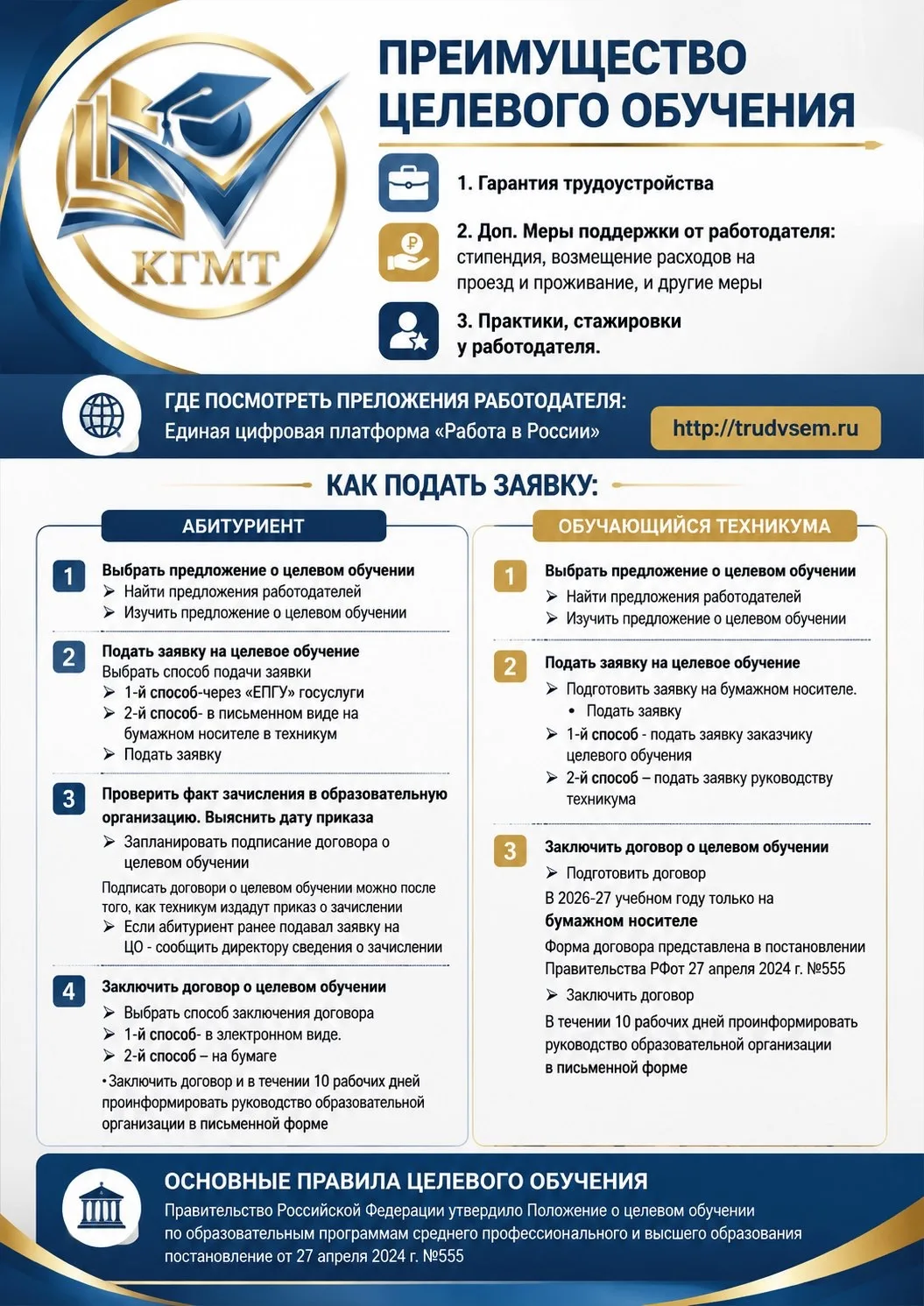 Уважаемые абитуриенты!

Кисловодский государственный многопрофильный техникум информирует о возможно