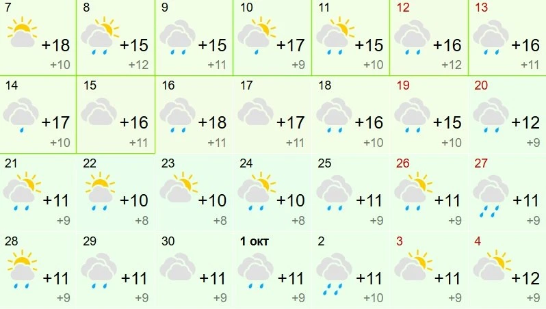 "Бабье лето" будет дождливым? ☔️