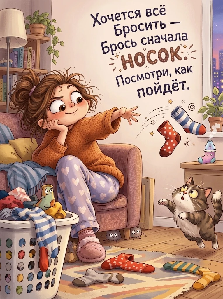 Иногда, чтобы жизнь наконец задвигалась с места, достаточно начать с самого важного — с...